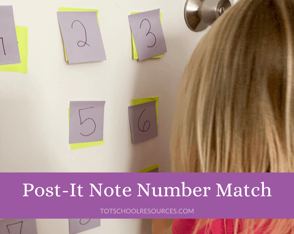 Number matching game for toddlers {printable}