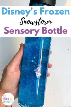 Frozen sensory bottle