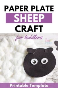 Easy Lamb Paper Plate Craft {Printable Template} - totschoolresources.com