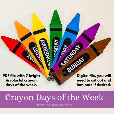 Crayon Days of the Week main image