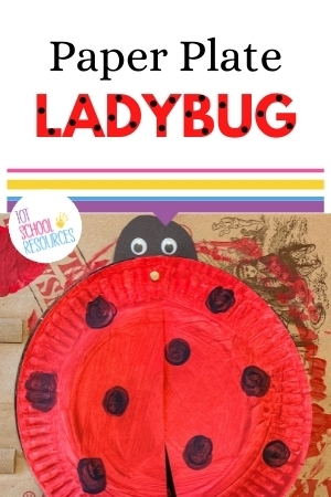 ladybug paper plate craft