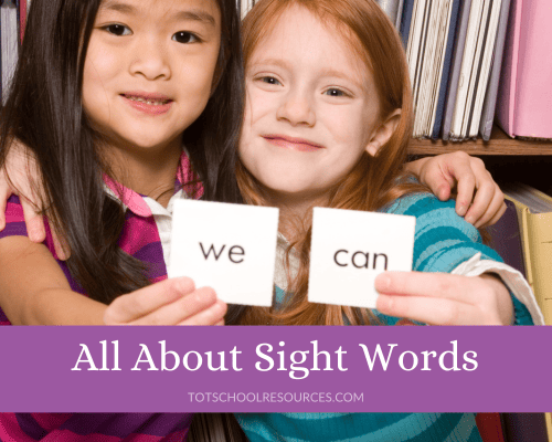 Sight word worksheets (K & 1st grade)