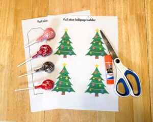 Christmas Tree Lollipop Holder {Printable template ...