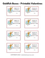 Free Printable Goldfish Valentines {totally adorable ...