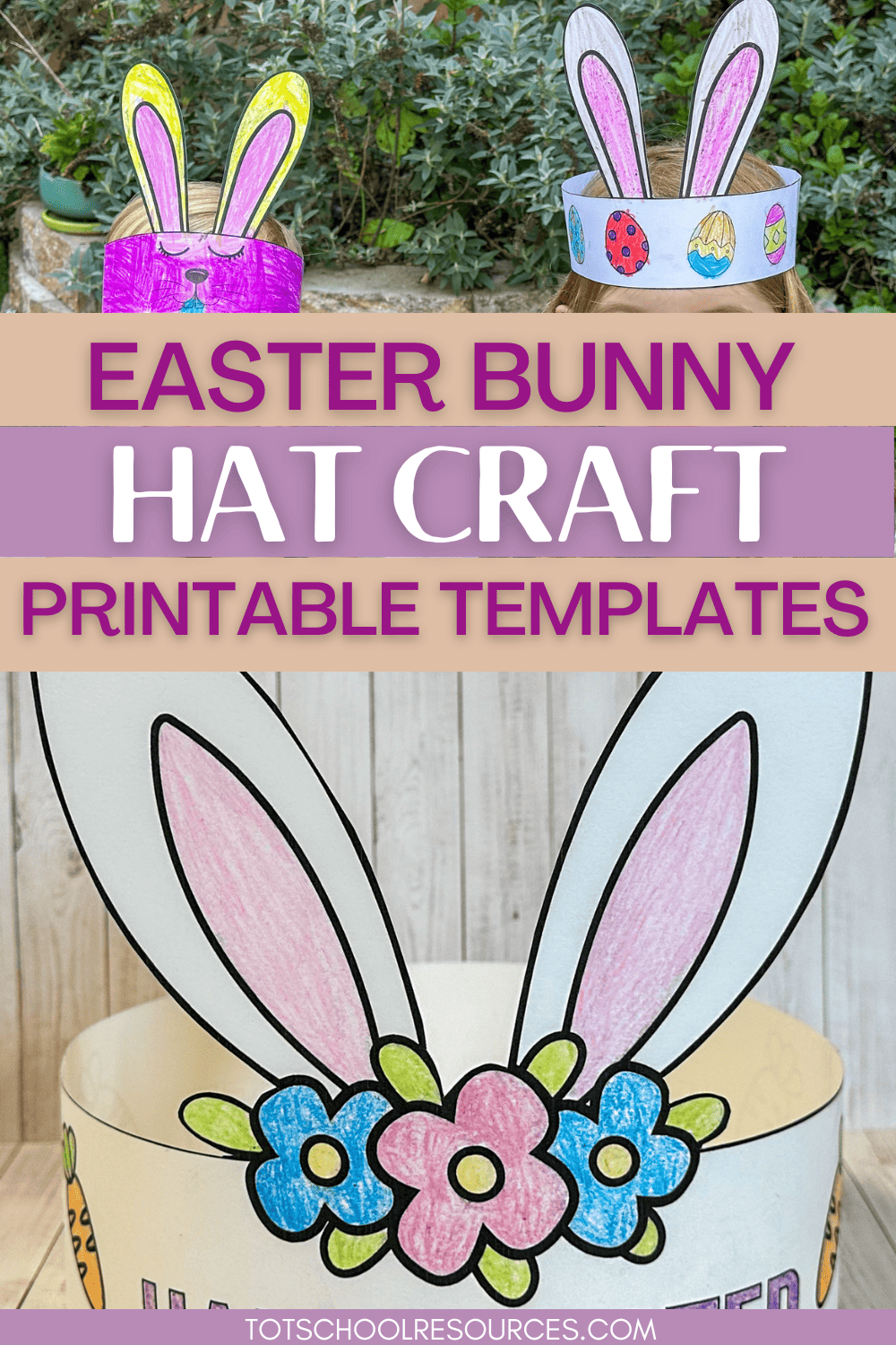 Easter Bunny Hat Craft Printable Hat Templates Totschoolresources Easter Bunny Hat Craft Printable Hat Templates Totschoolresources
