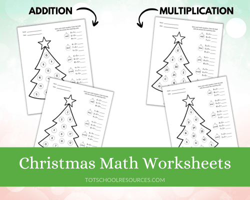 Christmas Math Worksheets – Elementary (FREE PRINTABLES)