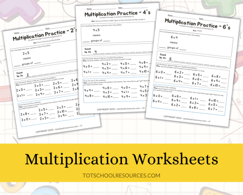 3rd grade multiplication worksheets {FREE printables}