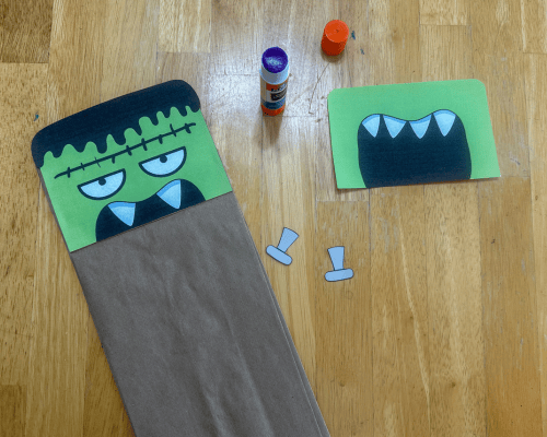 gluing on the head