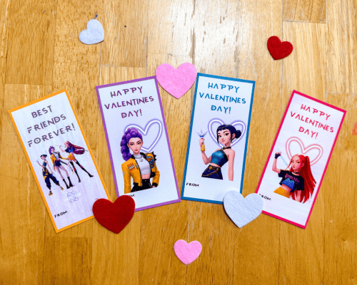 4 kpop demon hunter valentines