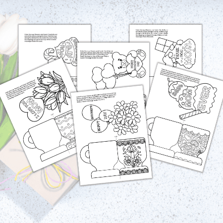 Mother's day card templates image