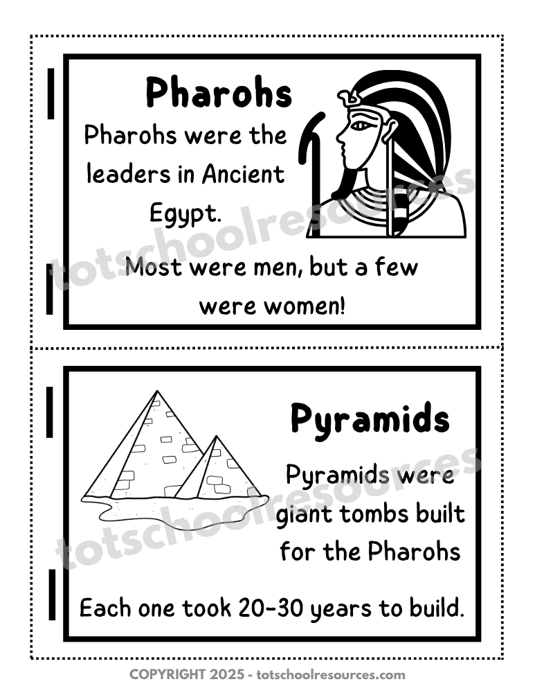 ancient egypt flipbook page with text