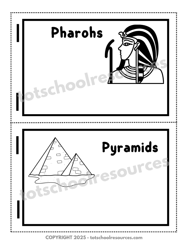 ancient egypt flipbook page without text